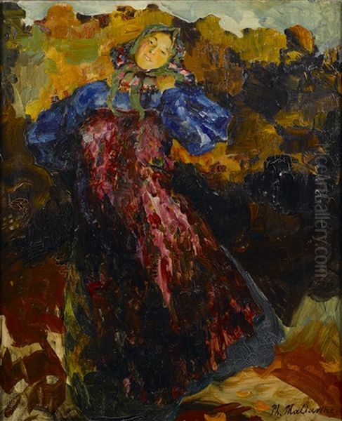 The Young Girl Oil Painting by Filip Malyavin