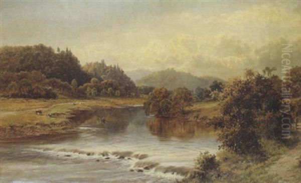 On The Severn Oil Painting by William Henry Mander