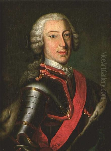 Herrscherportrat Des Wittelsbachischen Herzogs Christian Iv. Von Pfalz-zweibrucken, Pfalzgraf Von Birkenfeld Oil Painting by Conrad Mannlich
