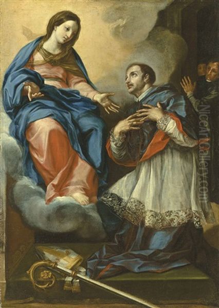 The Vision Of Juan De Palafox Y Mendoza, Bishop Of Puebla Oil Painting by Carlo Maratta