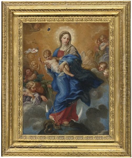 Virgin Of The Immaculate Conception Oil Painting by Carlo Maratta or Maratti