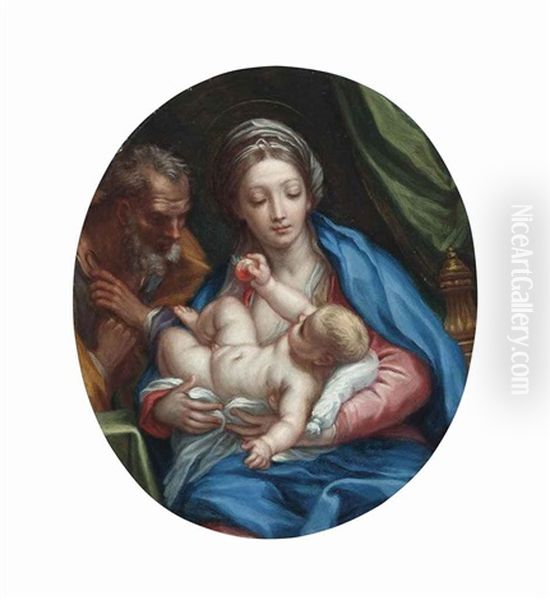 The Holy Family Oil Painting by Carlo Maratta