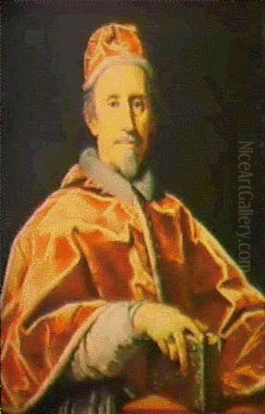 Ritratto Di Papa Clemente Ix Oil Painting by Carlo Maratta
