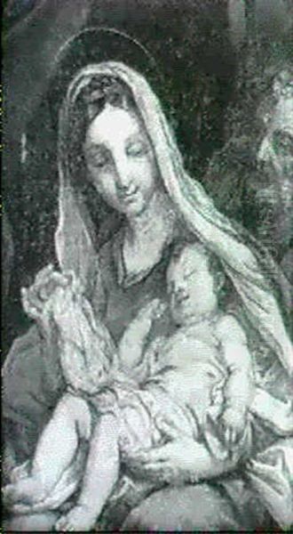The Holy Family Oil Painting by Carlo Maratta