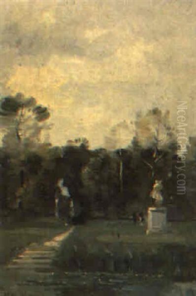 Jardines Oil Painting by Vicente March y Marco