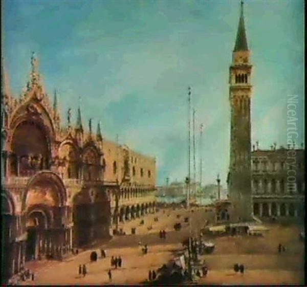 The Piazza San Marco, Venice Oil Painting by Michele Marieschi
