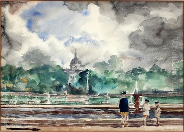 Sacre Coeur-paris, France Oil Painting by Reginald Marsh