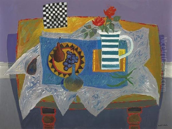 The Blue Mat Oil Painting by David Martin