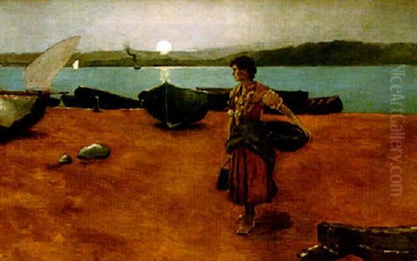 La Pacha Oil Painting by Juan Martinez Abades