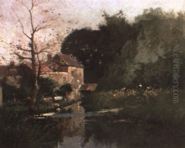 Paisaje De Vichy Oil Painting by Francisco Masriera Manovens