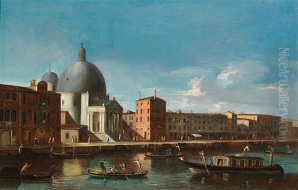 The Grand Canal Oil Painting by  Master of the Langmatt Foundation Views