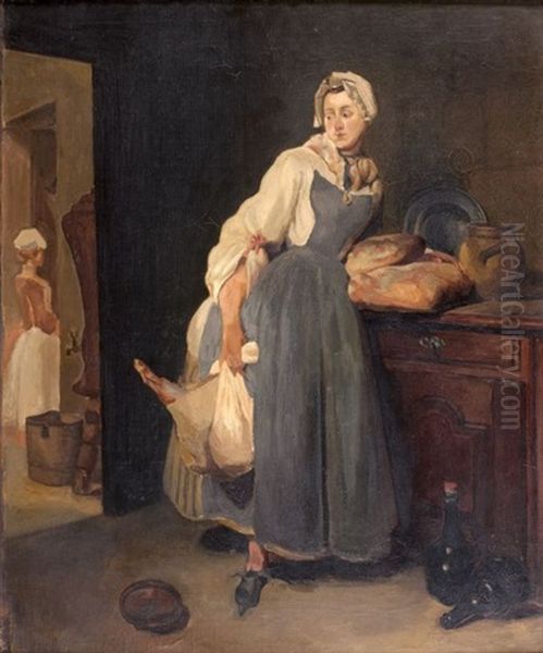 La Pourvoyeuse (copy After Chardin) Oil Painting by Henri Matisse
