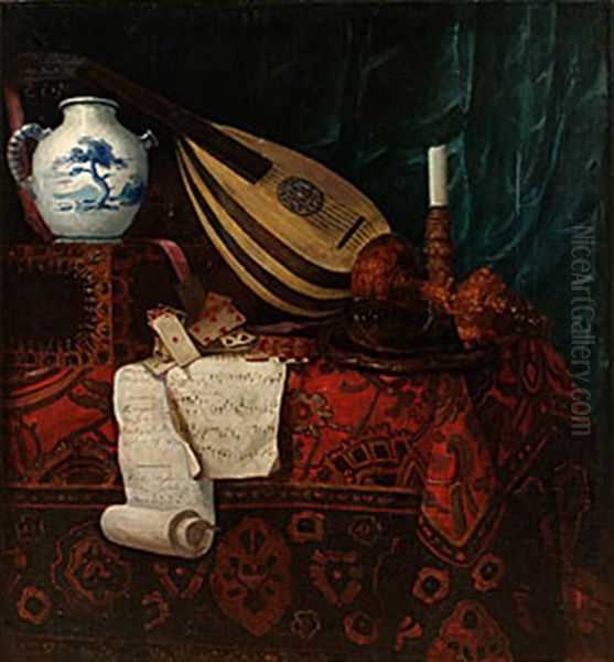 Vanitasstilleben Oil Painting by Broderus Matthiesen