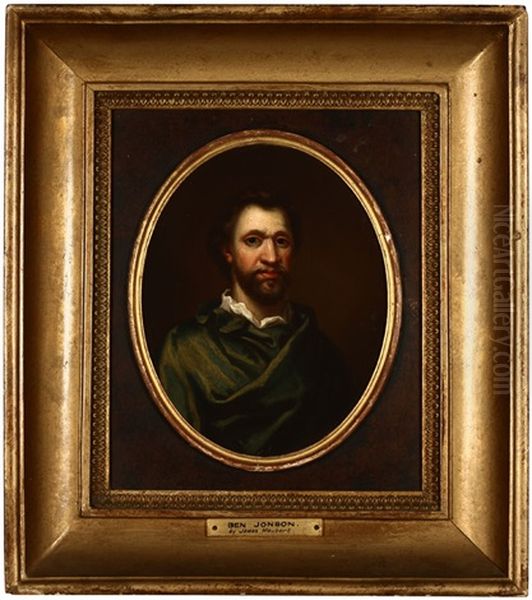 Ben Jonson, Portrait Of The Playwright Oil Painting by James Maubert