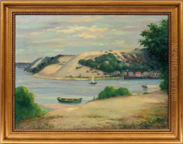Pigeon Hill Oil Painting by Charles Alfred Maurer