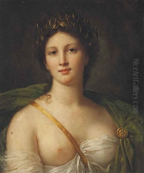 A Muse Oil Painting by Constance (Marie Francoise C. La Martiniere) Mayer