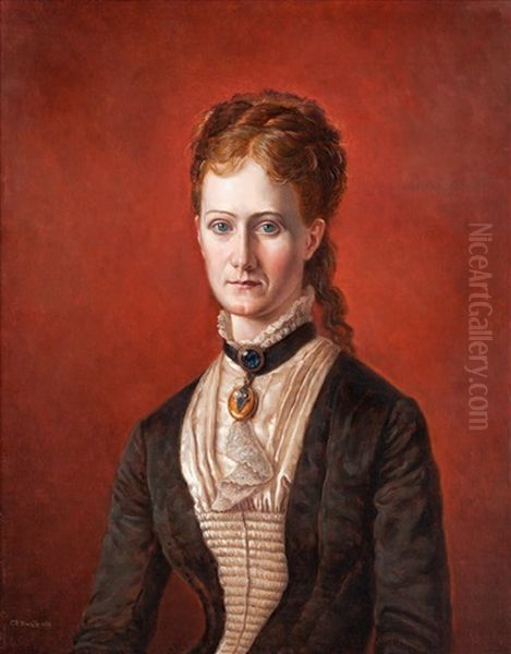 Sittande Kvinna Oil Painting by Carl Petter Mazer