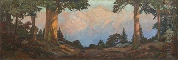 Mountain Vista Oil Painting by James Edwin Mcburney