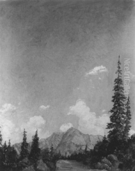 Dawn - The Summit, Colorado, 1923 Oil Painting by James Edwin Mcburney