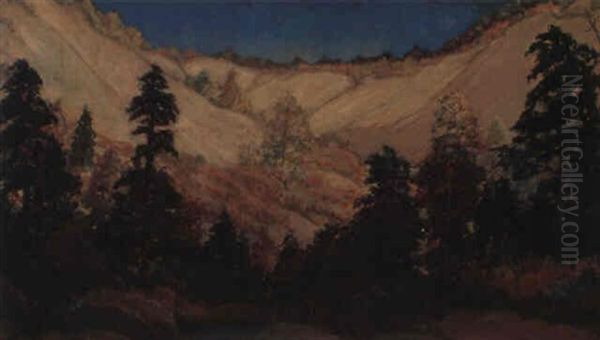 California Landscape Oil Painting by James Edwin Mcburney