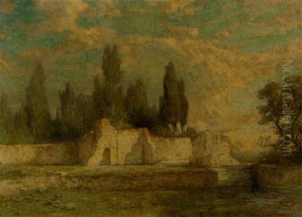 In The Farnese Gardens Oil Painting by George Herbert McCord