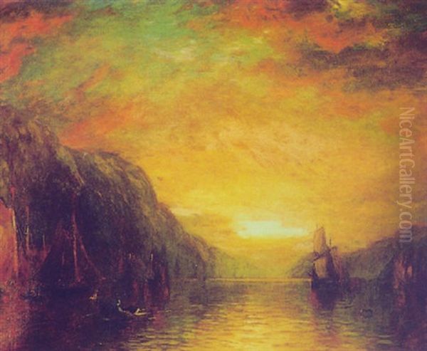 On The Upper Hudson Oil Painting by George Herbert McCord
