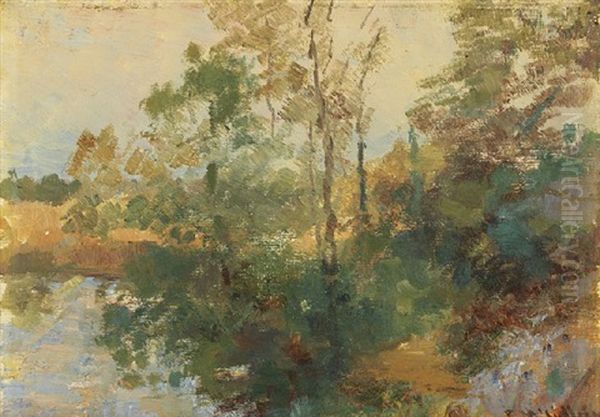 Yarra Landscape Oil Painting by Frederick McCubbin