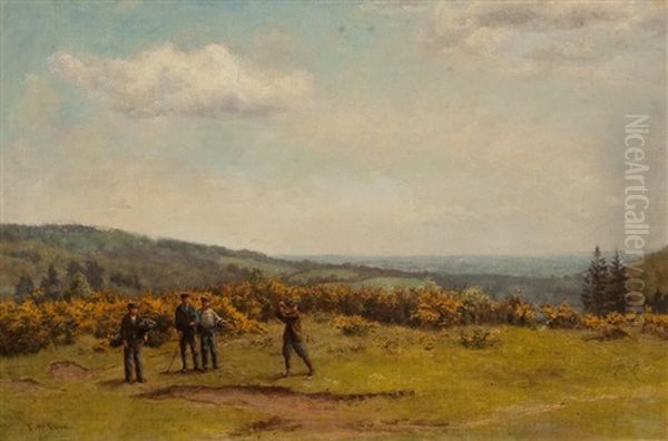 The Golf Match Oil Painting by Tom Mcewan