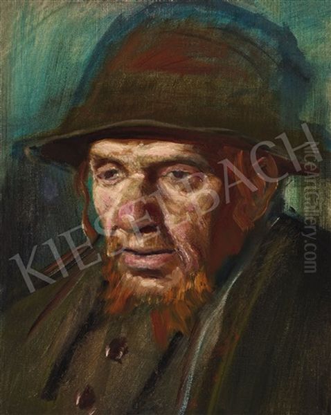 Vagabond Oil Painting by Laszlo Mednyanszky