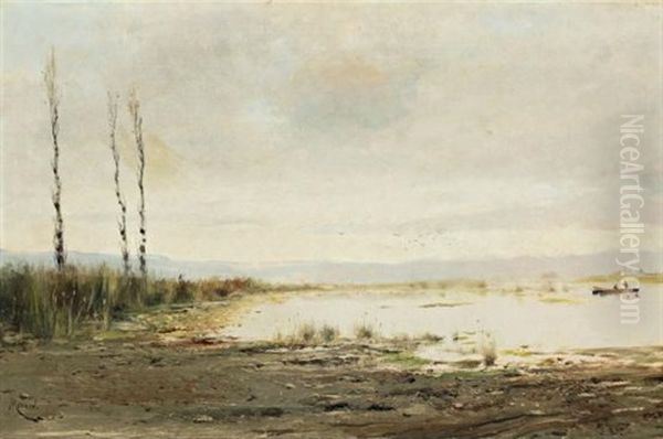 Paisaje Oil Painting by Eliseo Meifren y Roig