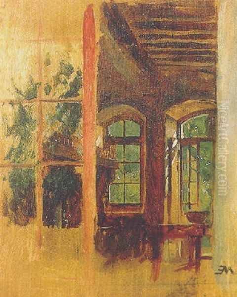 Interieur D'auberge Oil Painting by Jean-Louis-Ernest Meissonier