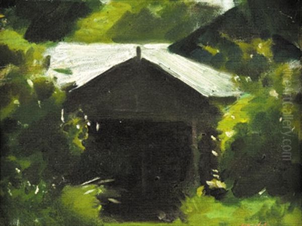 The Cottage, Olinda Oil Painting by Duncan Max Meldrum