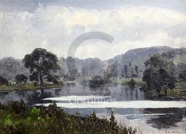 June Morning Oil Painting by Campbell A. Mellon