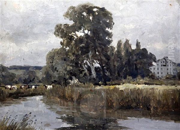 Sturry Oil Painting by Campbell A. Mellon