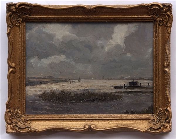 Breydon Water Oil Painting by Campbell A. Mellon