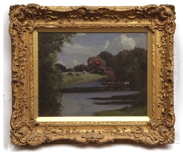 September - Hopton 1928 Oil Painting by Campbell A. Mellon