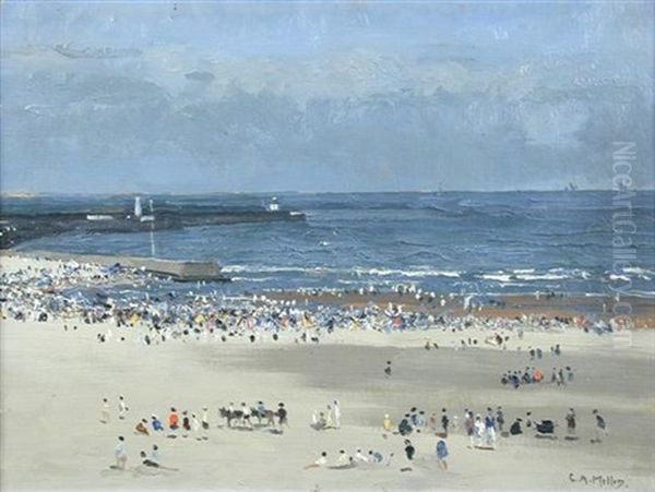 Gorleston - High Summer Oil Painting by Campbell A. Mellon