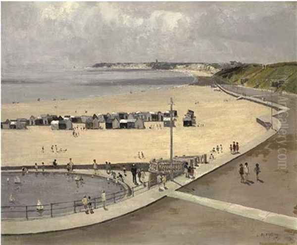 Early June, Gorleston Oil Painting by Campbell A. Mellon