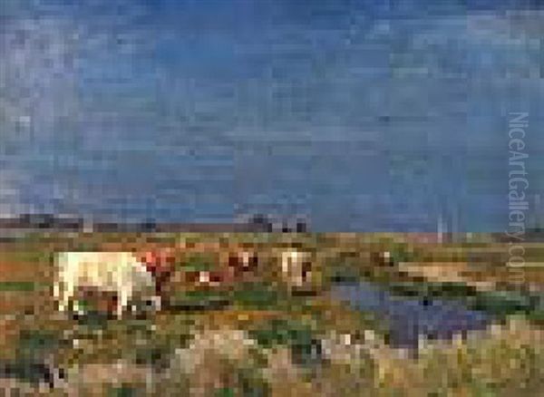 June Morning 1925 Oil Painting by Campbell A. Mellon