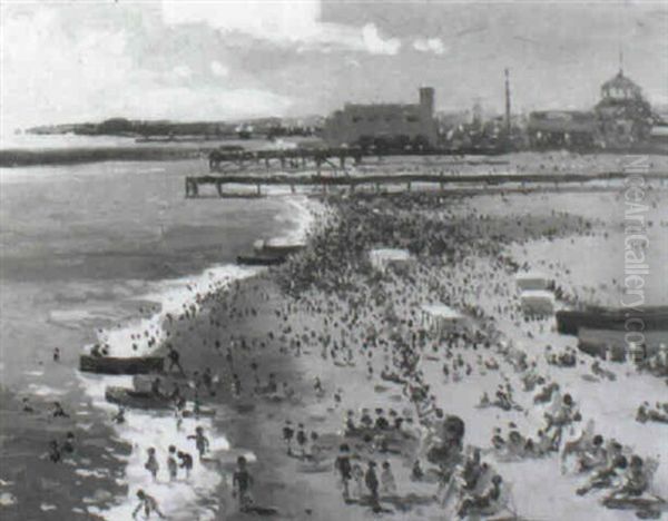 Great Yarmouth Oil Painting by Campbell A. Mellon