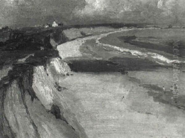 The Cliff Pass, Gorleston Oil Painting by Campbell A. Mellon