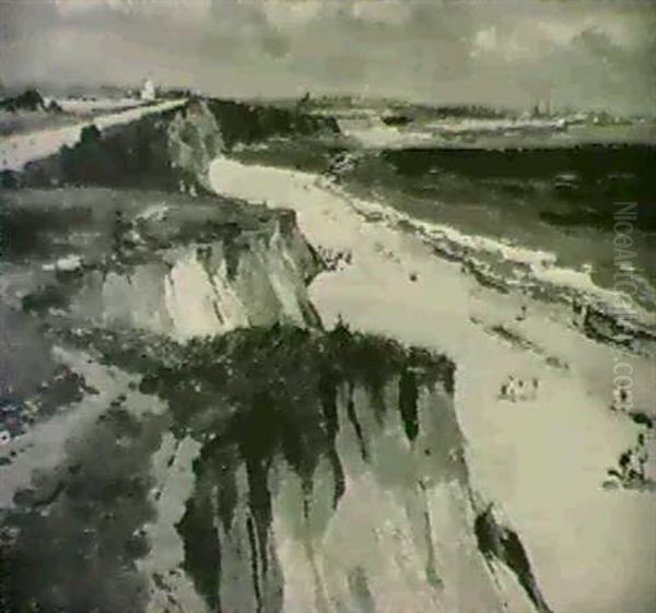 The Cliff Pass, Gorleston Oil Painting by Campbell A. Mellon