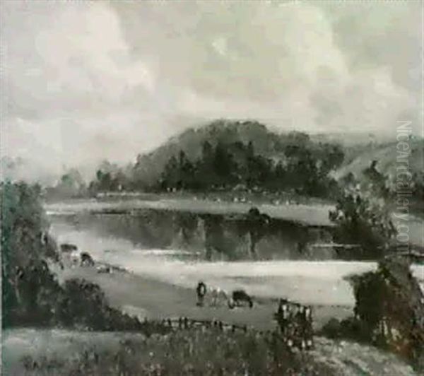 Weston-on-trent, Nottinghamshire Oil Painting by Campbell A. Mellon