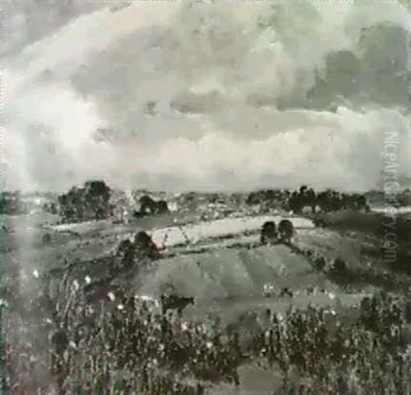 Norfolk Landscpe Oil Painting by Campbell A. Mellon