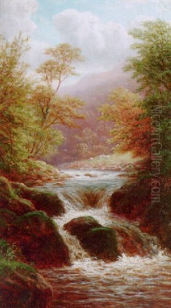On The Greta, Rokeby, Near Barnard Castle Oil Painting by William Mellor