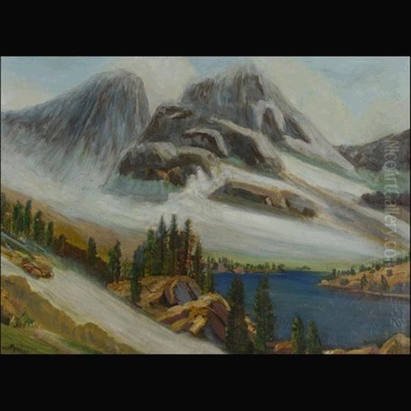 High Sierra Oil Painting by James Arthur Merriam