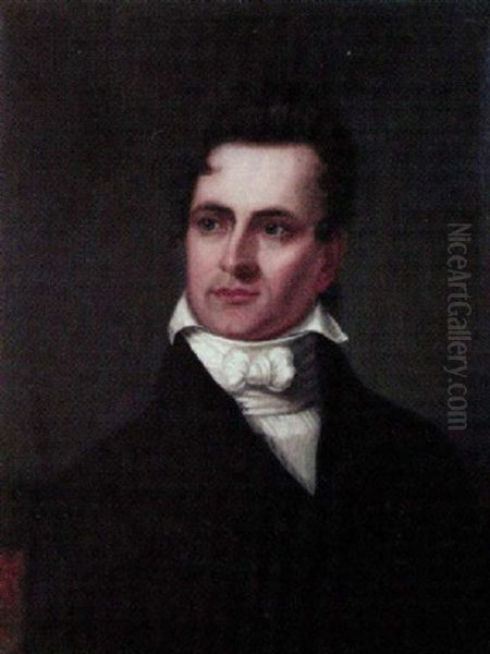 Portrait Of Theodoric Romeyn Beck Oil Painting by Eliab Metcalf