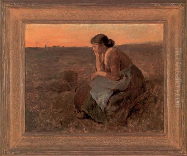 A Private Moment Oil Painting by Willard Leroy Metcalf
