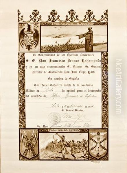 Escenas De Guerra Oil Painting by Mariano Bertuchi Nieto