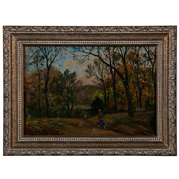 Landscape Oil Painting by Charles Alfred Meurer